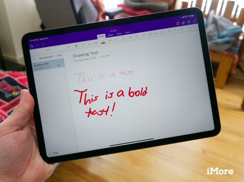 draw in onenote for mac